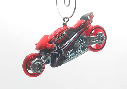 Canyon Carver Motorcycle Red Black Christmas Ornament