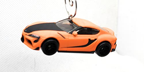 Toyota GR Supra Orange Christmas Ornament