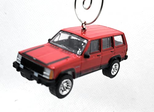 1984 Jeep Cherokee Red Christmas Ornament