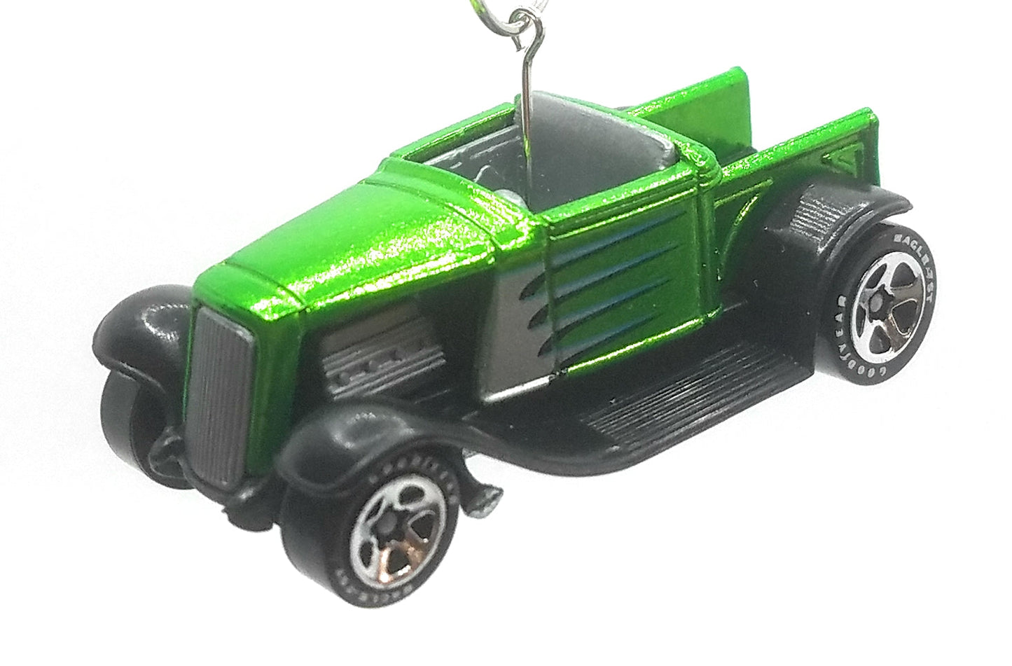 Hooligan 1932 Ford Pickup Green Black Christmas Ornament