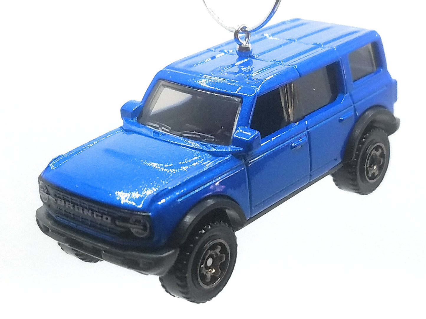 2021 Ford Bronco 4-Door Blue Christmas Ornament