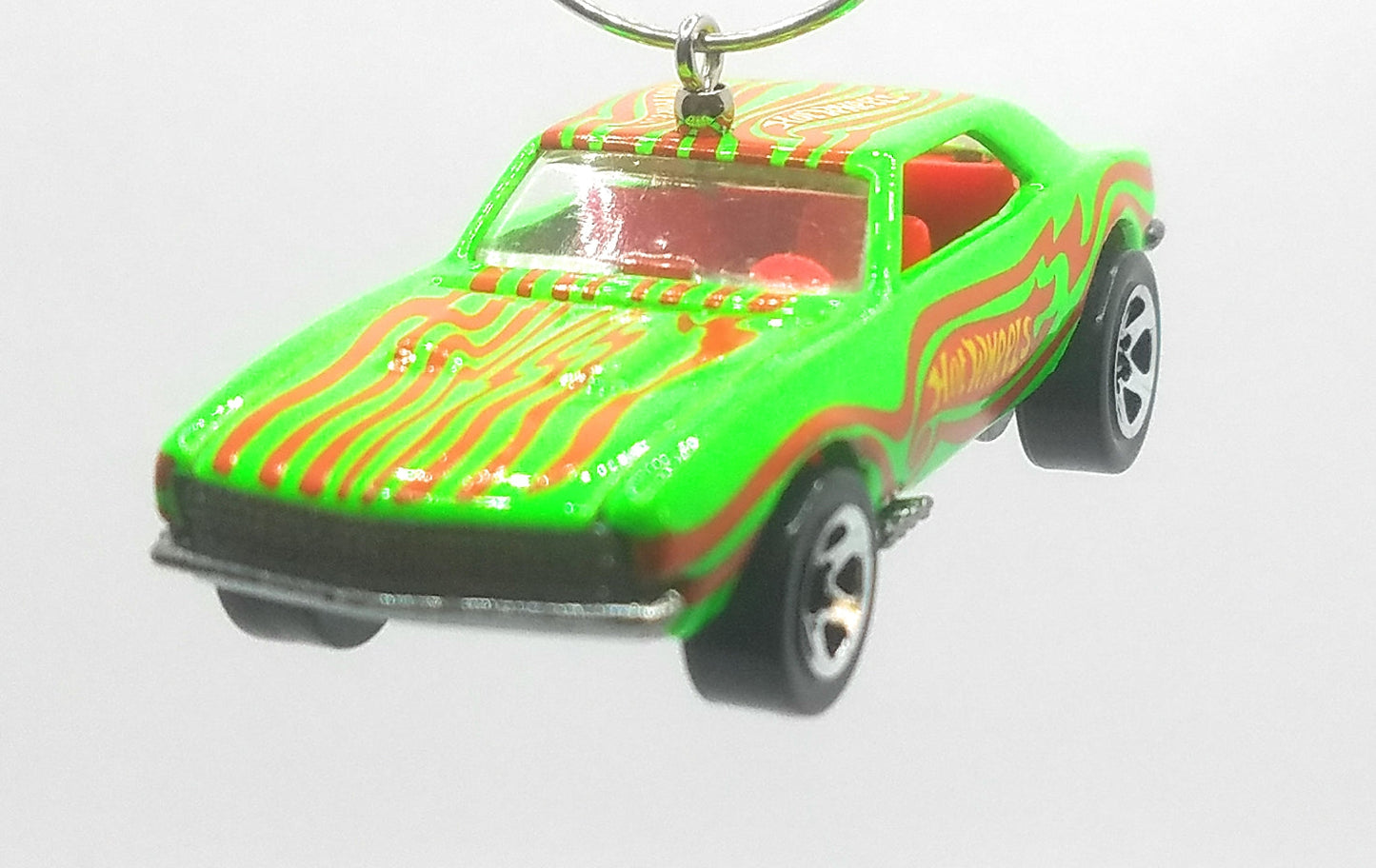 1967 Chevy Camaro Lime Green Red Stripes Christmas Ornament