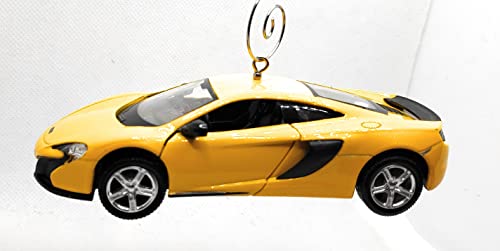McLaren 650S Yellow Large Christmas Ornament