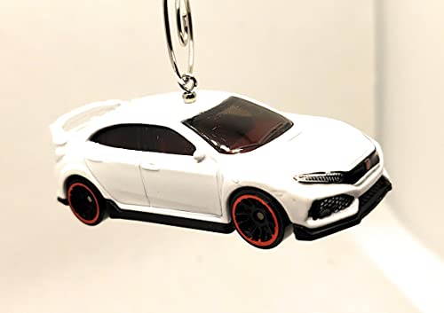 2018 for Honda Civic Type R White red Rims Christmas Ornament