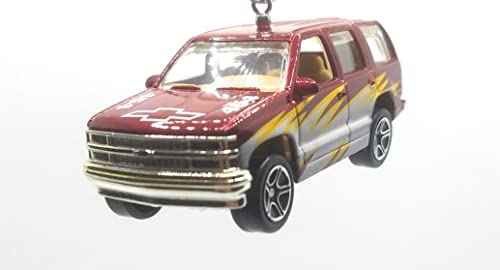1997 Chevy Tahoe Red White Decal Christmas Ornament