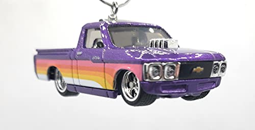 1972 Chevy Luv Pickup Truck Purple Christmas Ornament