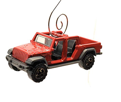 2020 for Jeep Gladiator Truck Red Christmas Ornament