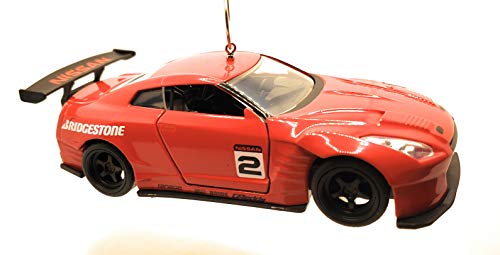 2009 Nissan GT-R R35 Large 1:38 Red Christmas Ornament