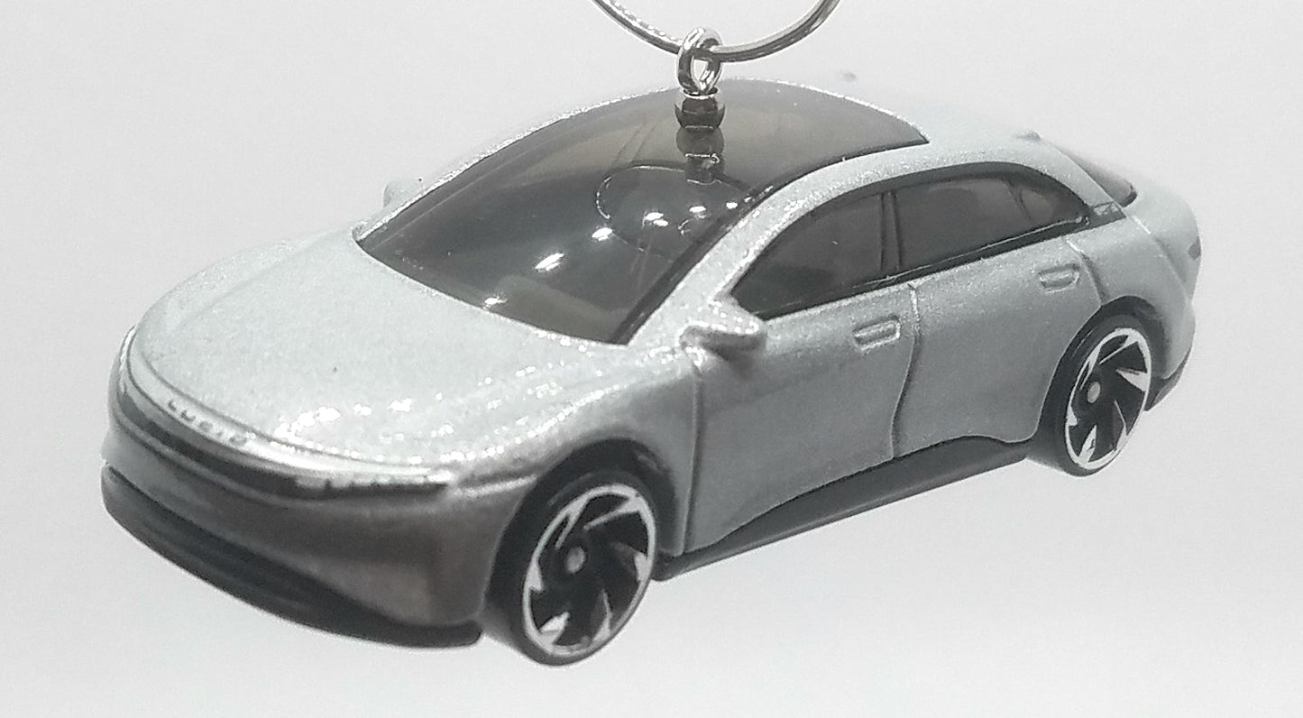 Lucid Air Grey Black Christmas Ornament