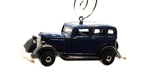 1933 Plymouth Sedan Christmas Ornament 1:64 Blue