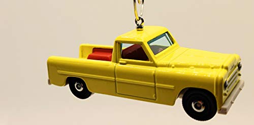 1956 Powell Sport Pickup Truck Yellow Christmas Ornament