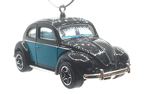 1962 Volkswagen Beetle Black Blue Christmas Ornament