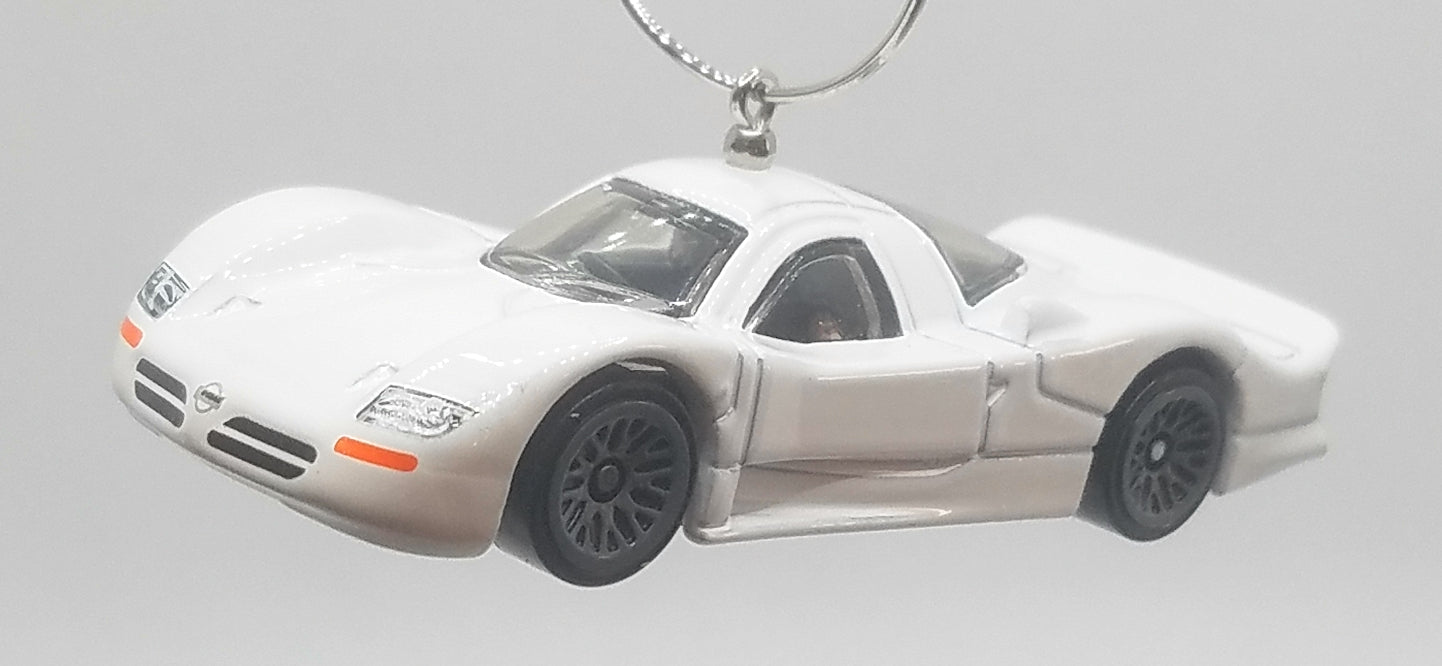 Nissan R390 GT1 White Christmas Ornament