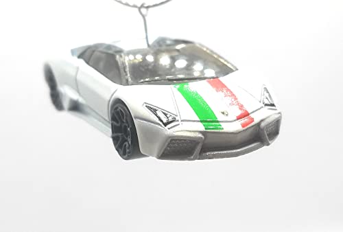 Lamborghini Reventon Roadster White Christmas Ornament