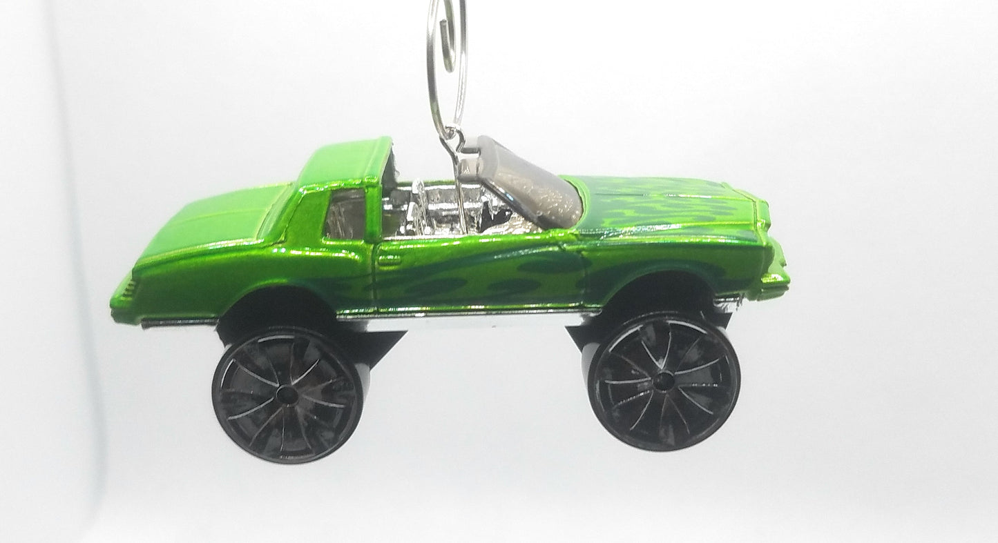 Chevy Monte Carlo Lifted Green Christmas Ornament