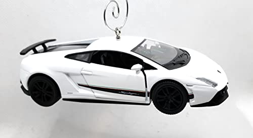 Lamborghini Gallardo LP 570-4 Superleggera White Large Christmas Ornament