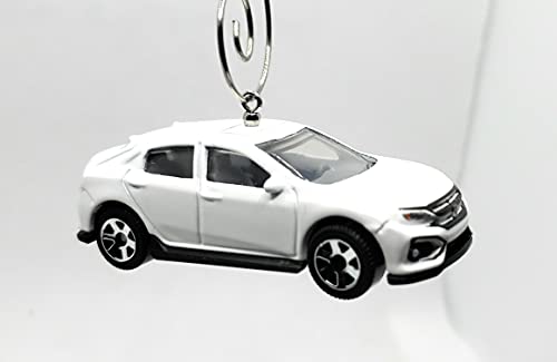 2017 Honda Civic Hatchback White Christmas Ornament