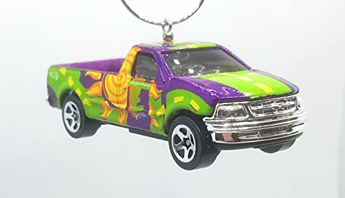 1997 Ford F-150 Truck Purple Green Christmas Ornament