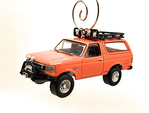 1995 for Ford Bronco with Rack Red Christmas Ornament