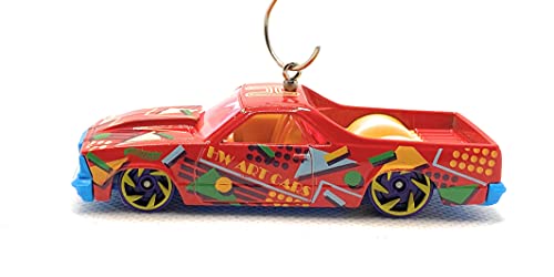 1980 Chevy El Camino Art Car Red Christmas Ornament