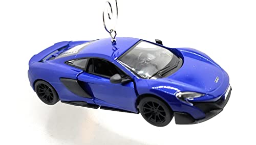 McLaren 675LT Blue Large Christmas Ornament