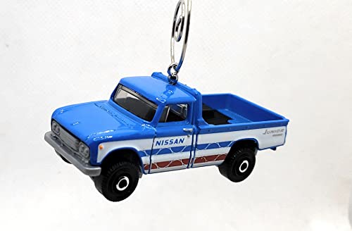 1962 Nissan Junior Pickup Truck Blue White Christmas Ornament