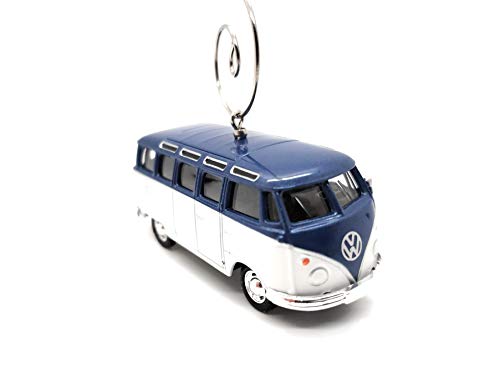 1960 Type 2 Type 2 Volkswagen VW Van Bus Custom Diecast Blue Christmas Ornament