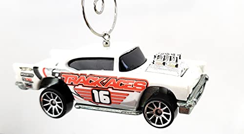 1957 Chevy White Track Aces Christmas Ornament