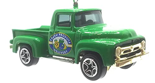 1956 Ford Pickup Truck Green Christmas Ornament