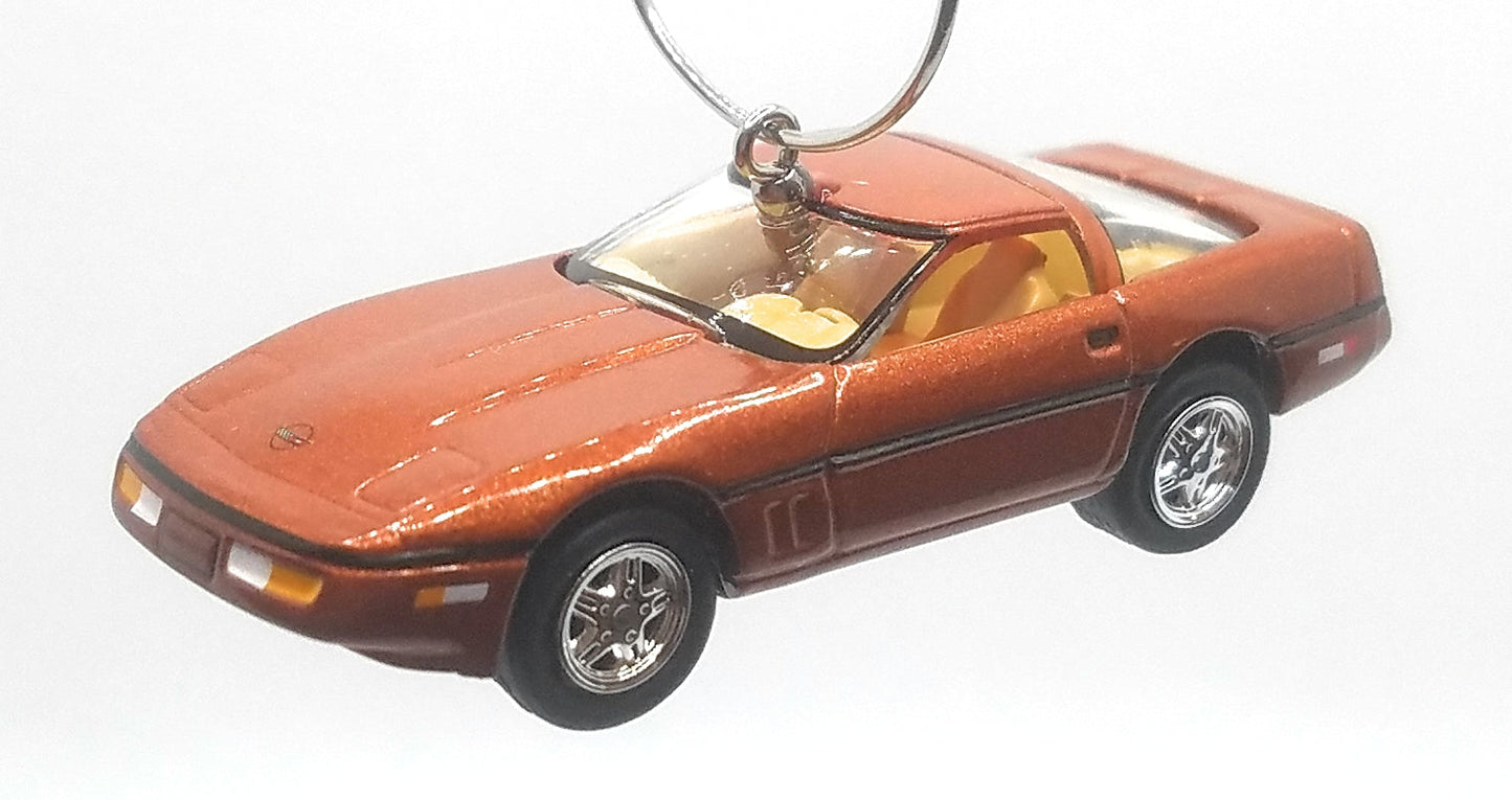 1988 Chevy Corvette Brown Black Christmas Ornament