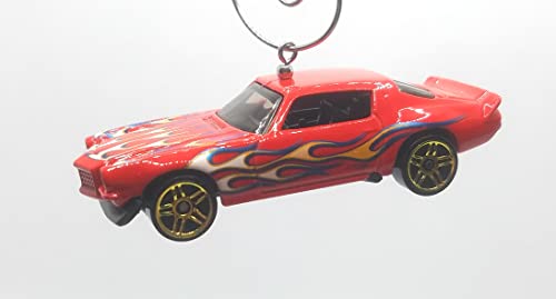 1970 Chevy Camaro Red Flames Christmas Ornament
