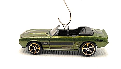 1969 Chevy Camaro Convertible Green Christmas Ornament