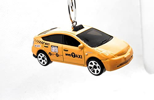 Toyota Prius Taxi Yellow Cab Christmas Ornament