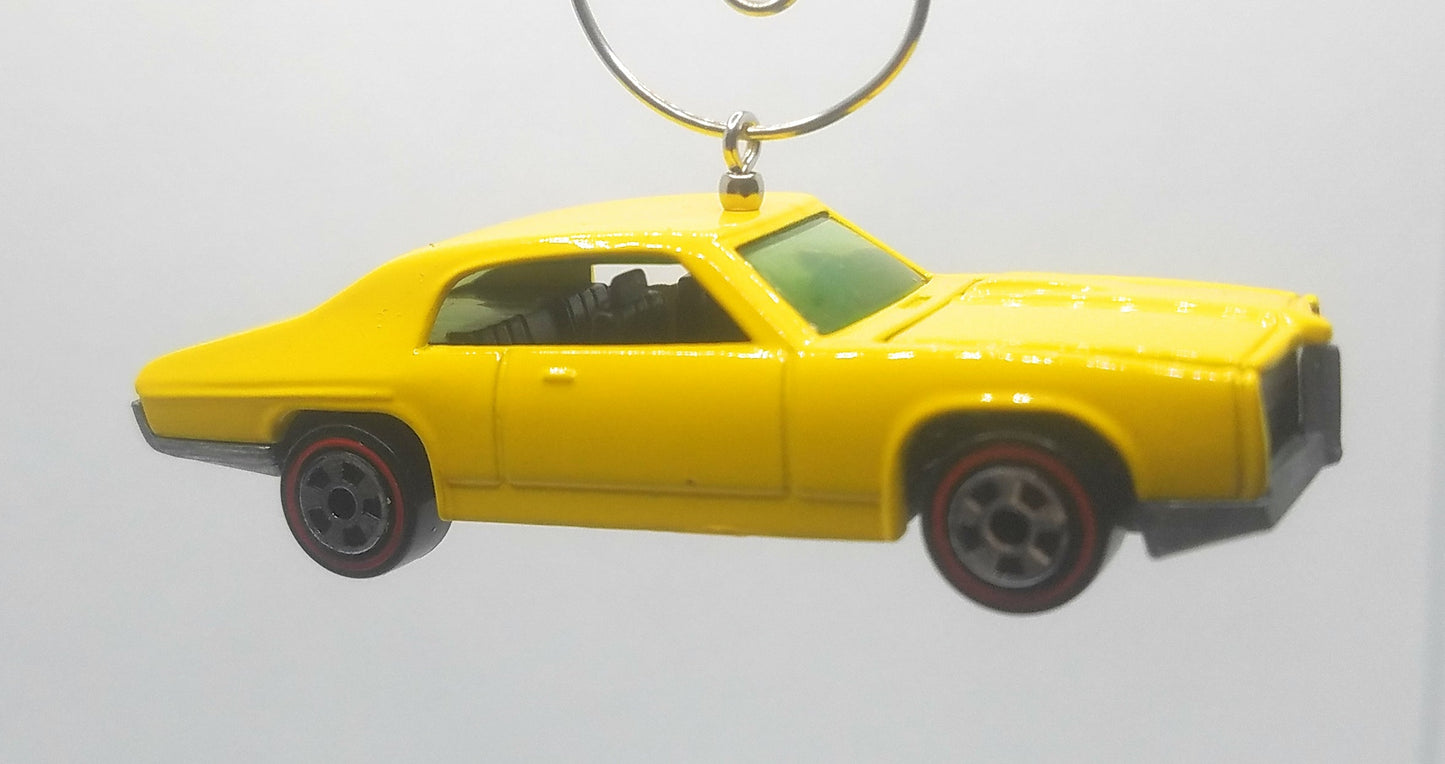 Pontiac GTO Yellow Christmas Ornament