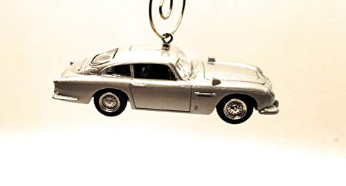 1964 Aston Martin DB5 James Bond Silver Christmas Ornament