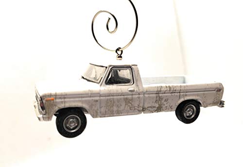 1973 Ford F-100 Truck  Dirty White Christmas Ornament