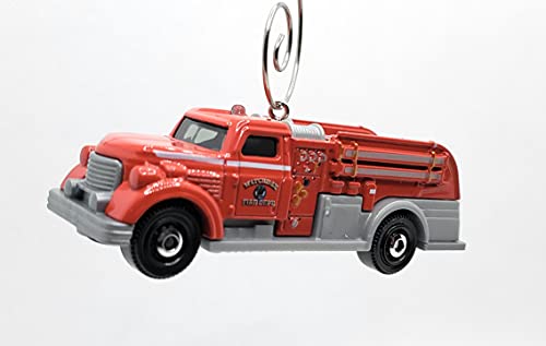 Fire Dasher Antique Fire Truck Red Christmas Ornament