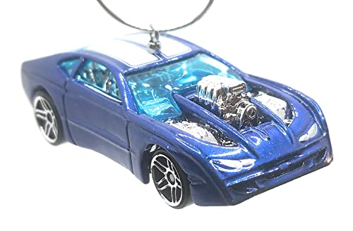 Chevy Chevelle Overbored 454 Blue White Stripes Roof Christmas Ornament