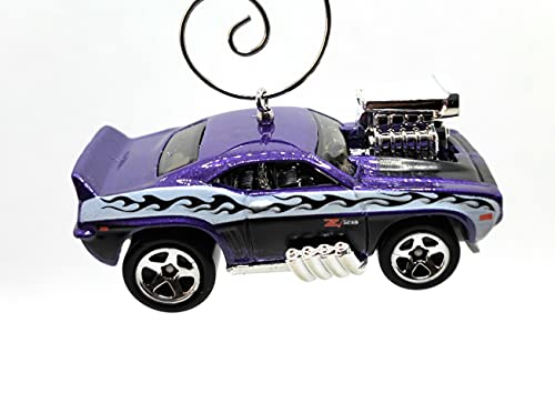 1969 Chevy Camaro 228 Purple Christmas Ornament
