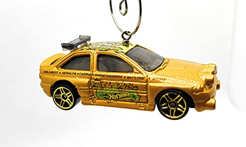 Ford Escort Rally Gold Bronze Christmas Ornament