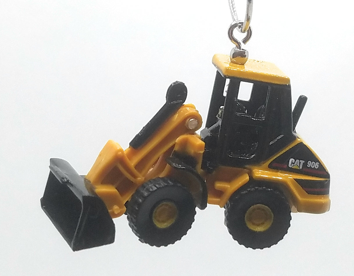 Christmas Mini Ornament for CAT 906 Wheel Loader Yellow Black Christmas Ornament