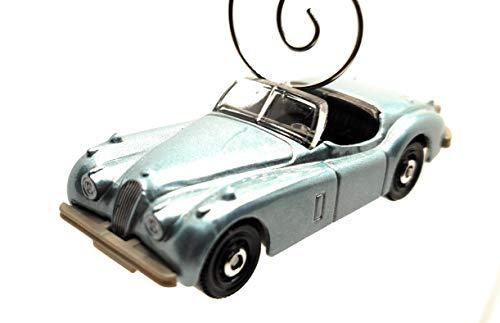 1956 Jaguar XK140 Roadster Blue Christmas Ornament