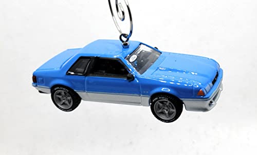 1988 Ford Mustang LX Blue Christmas Ornament