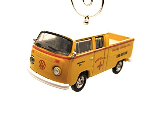 1976 for Volkswagen VW Type 2 Crew Lifeguard Yellow Christmas Ornament