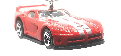 Dodge Viper GTS-R Red Silver Stripes Christmas Ornament
