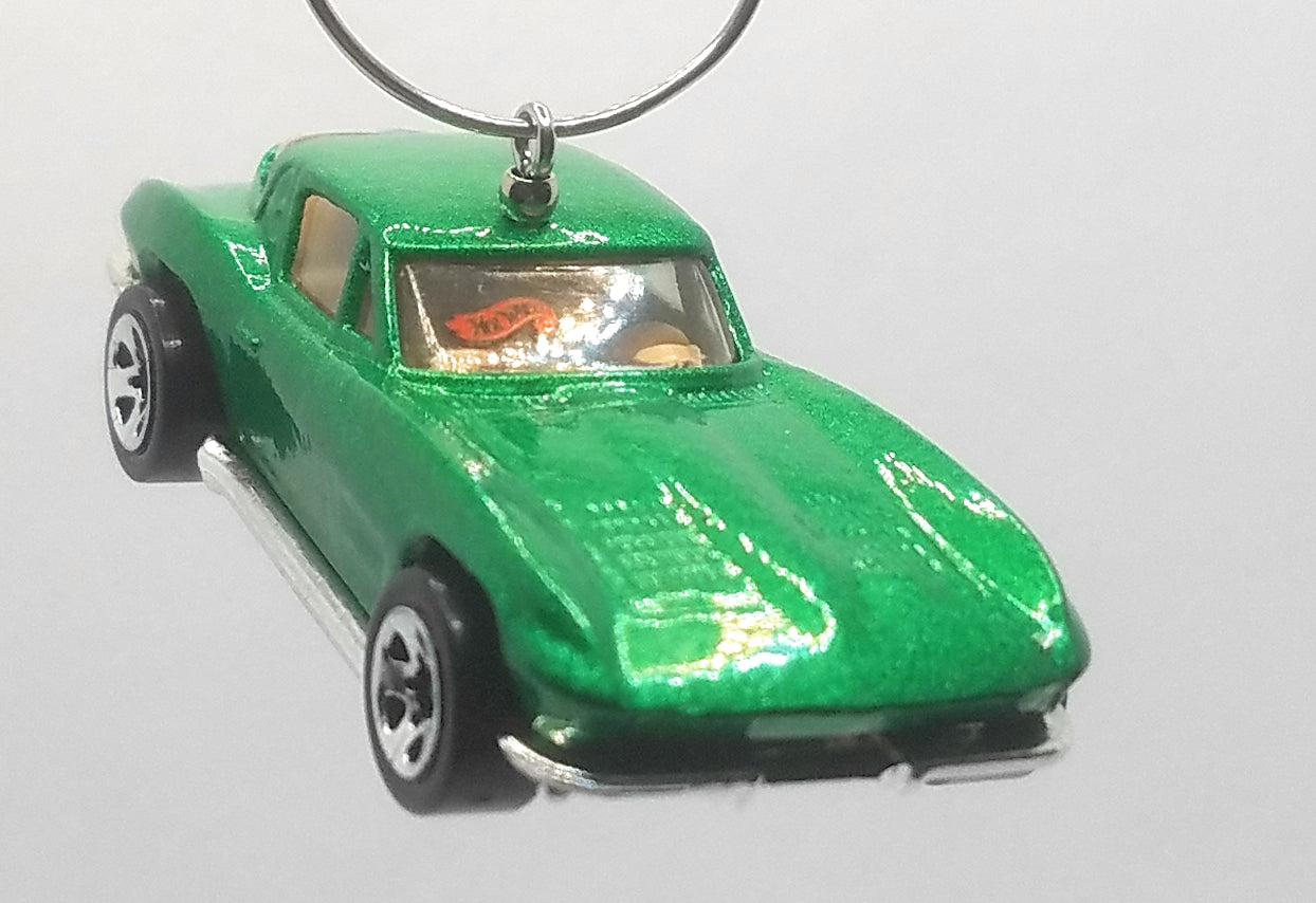 1963 Chevy Corvette Green Christmas Ornament