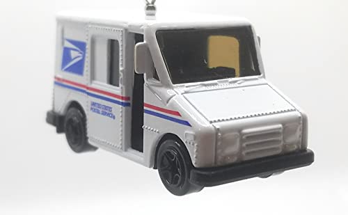 HW Postal Service Delivery Truck White Christmas Ornament
