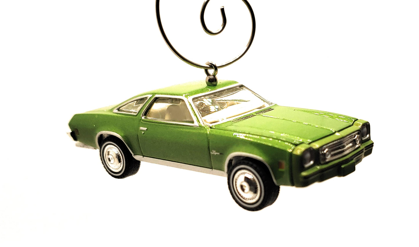 1973 Chevy Chevelle Laguna Colonnade Green Christmas Ornament