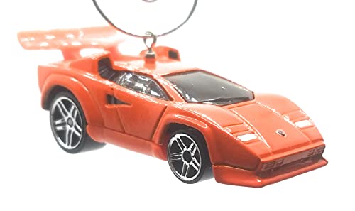 Lamborghini Countach Orange Christmas Ornament