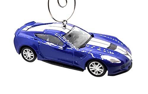 Chevy Corvette Grand Sport Blue Christmas Ornament